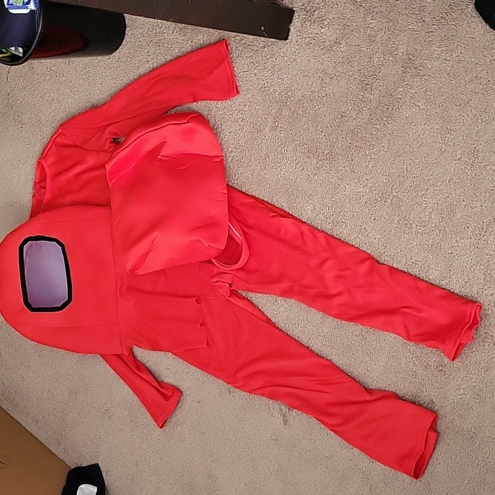 Red Among Us Halloween custume